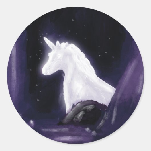 Unicorn Stickers ラウンドシール (正面)