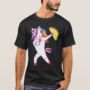 Unicorn Taco Dabbing Food Cinco De Mayo衣装 Tシャツ