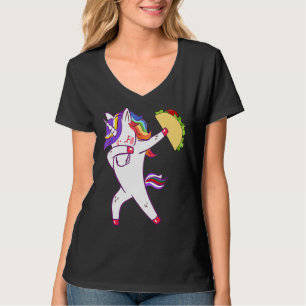 Unicorn Taco Dabbing Food Cinco De Mayo衣装 Tシャツ