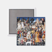 Unicorn Tapestry #6磁石 マグネット (正面/裏面)