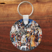 Unicorn Tapestry #6 keychain キーホルダー (正面)