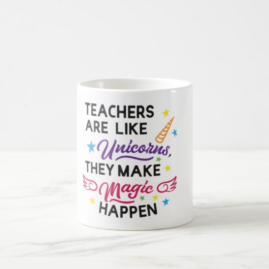 Unicorn Teacher Mug コーヒーマグカップ (中央)