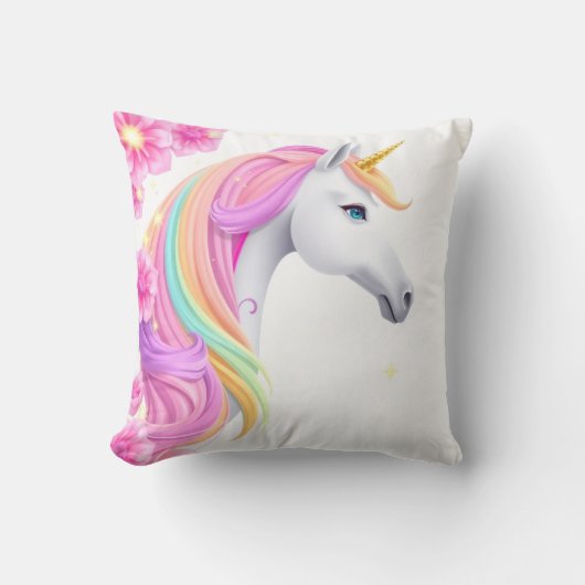 Unicorn Throw pillow クッション (正面)