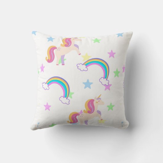 Unicorn Throw Pillow クッション (裏面)