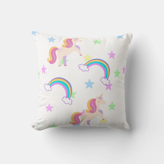 Unicorn Throw Pillow クッション (正面)