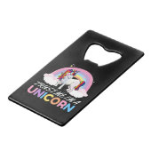 Unicorn Trust Me I'm Unicorn クレジットカード栓抜き (正面アングル)