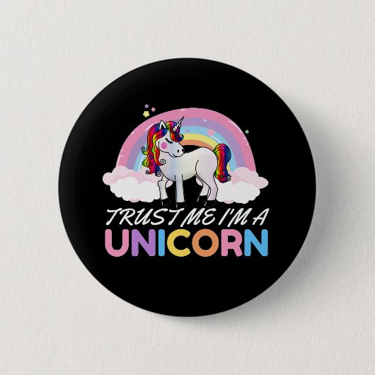 Unicorn Trust Me I'm Unicorn 缶バッジ (正面)