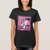 Unicorn UFO Selfie: Square Land (Pixel Art) #1 Tシャツ (正面)