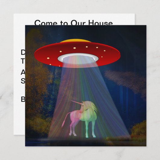 Unicorn Unicorn Unrainbow Beam at Night, ZKoA 招待状 (正面/裏面)