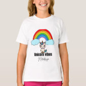Unicorn Vibes魔法Tee#kidstshirts Tシャツ (正面)