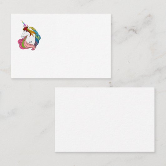 Unicorn visitkort 名刺 (正面/裏面)