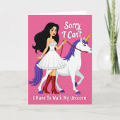 Unicorn Walk Excuse Card カード (正面)