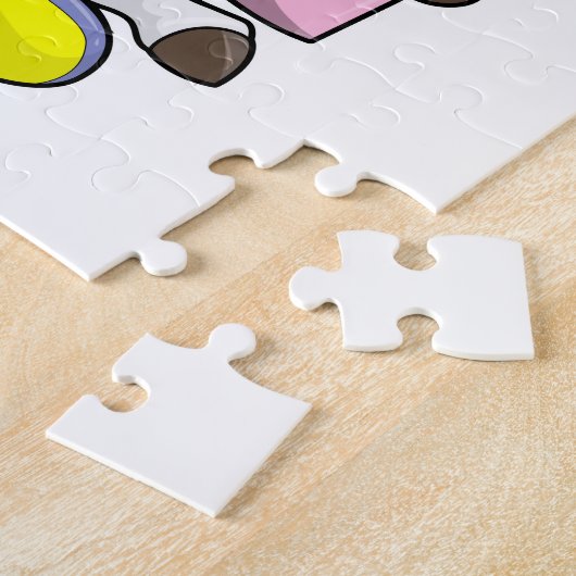 Unicorn with Bubble Tea ジグソーパズル (側面)