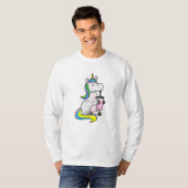 Unicorn with Bubble Tea Tシャツ (正面フル)