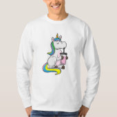 Unicorn with Bubble Tea Tシャツ (正面)