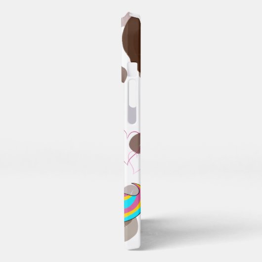 Unicorn with Coffee  iPhoneケース (左側面)