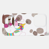Unicorn with Coffee  iPhoneケース (裏面横)