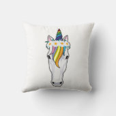 Unicorn with Flowers クッション (裏面)