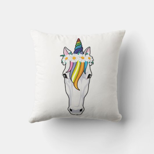 Unicorn with Flowers クッション (裏面)