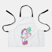 Unicorn with Water bubbles.PNG エプロン (正面)