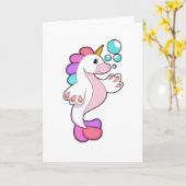 Unicorn with Water bubbles.PNG カード (黄色い花)