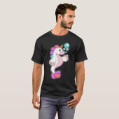 Unicorn with Water bubbles.PNG Tシャツ (正面フル)