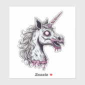 Unicorn Zombie Head シール (シート)