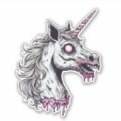 Unicorn Zombie Head シール (正面)