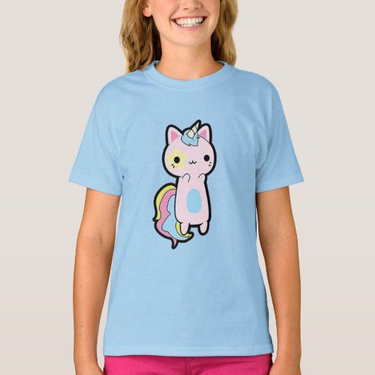 Unicornio Kawaii Tシャツ (正面)