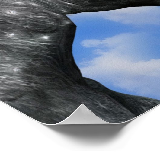 Unicornsキスをするファンタジーポスター ポスター (角)