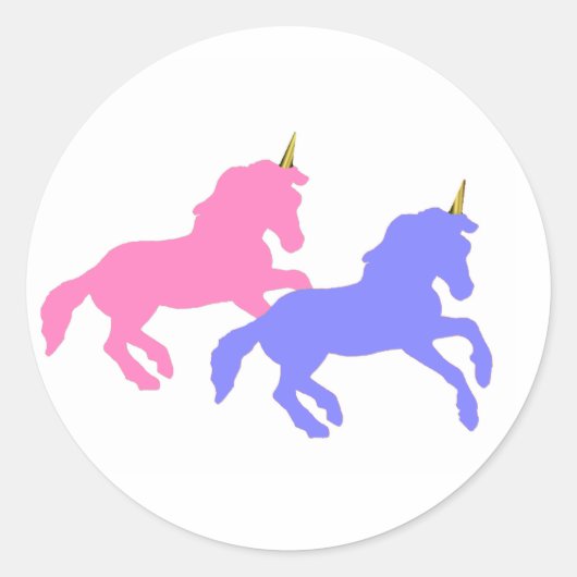 Unicornsスカラフルティッカー ラウンドシール (正面)