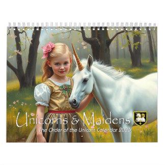 Unicorns and Maidens Calendar カレンダー