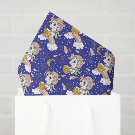 Unicorns And Rainbows 薄葉紙 (ギフトバッグ)
