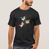 Unicorns Astronaut Outer Space Magical Animal Gala Tシャツ (正面)