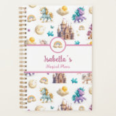 Unicorns & Fairytale Castle – マジカルプラン プランナー手帳 (正面)