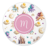 Unicorns & Fairytale Castle – ルーお洒落ム セラミックノブ (正面)