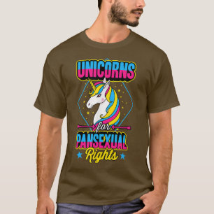 Unicorns For Panseual Rights Magic 威厳のある Lgbt Tシャツ