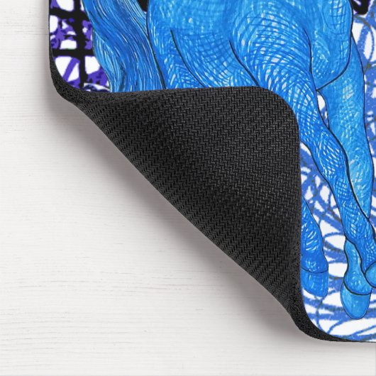 Unicorns Love Rabbits マウスパッド (コーナー)