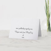 Unicorns Mother's Day Greeting Card カード (裏面)