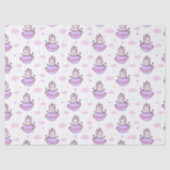  Unicorns on Planets Magical Space Pattern  薄葉紙 (正面)