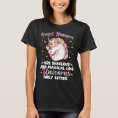 Unicorns Only Betteのようなプロジェクトマネージャ Tシャツ (正面)
