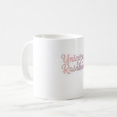 Unicorns & Rainbows Mug コーヒーマグカップ (正面左)