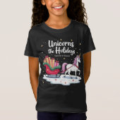 Unicorns Sleigh the Holidays Shirt Tシャツ (正面)