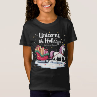 Unicorns Sleigh the Holidays Shirt Tシャツ