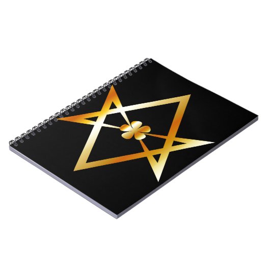 Unicursal六芒星の記号 ノートブック (左側)