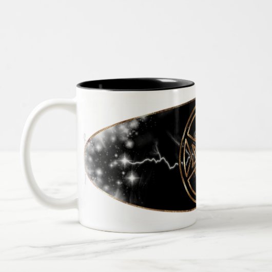 Unicursal軽減の飲み物用品 ツートーンマグカップ (左)