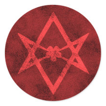 Unicursal Hexagram (Red Textured)