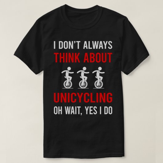 Unicycle 考え Unicycle Unicyclicについて Tシャツ (デザイン正面)