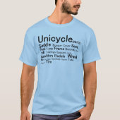 Unicycle parts tシャツ (正面)