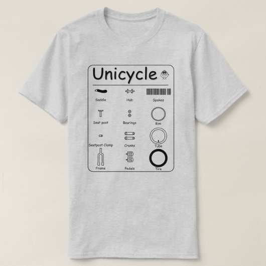 Unicycle Tシャツ (デザイン正面)